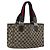 Borsa a Mano Gucci GG Canvas Sherry Line Rossa Blu Navy 145810 Auth 175695 Rosso