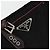 PRADA Borsa a mano in nylon nero argento Auth 175995A - vista 20