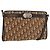 Borsa a Spalla in Tela Trotter Christian Dior Beige Oro Auth 176056 D'oro