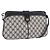 Borsa a Spalla Gucci GG Supreme Sherry Line PVC Blu Navy Oro 904 02 043 Auth YKZ1345
