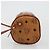 Borsa a Spalla MCM Vicetos Logogram in Pelle PVC Marrone Oro Auth 175181 D'oro - vista 4