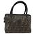 Borsa a mano in tela Zucca FENDI nera e marrone Auth 175214 Nero