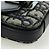 Borsa a Spalla in Tela Trotter Dior Lock Christian Dior Navy Argento Auth 175822M - vista 15