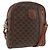 Céline Borsa a spalla in tela Macadam CELINE in pelle PVC marrone oro Auth 176036 D'oro
