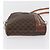 Céline Borsa a spalla in tela Macadam CELINE in pelle PVC marrone oro Auth 176036 D'oro - vista 5