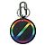 LOUIS VUITTON Monogram Eclipse Portachiavi Rotondo Arcobaleno MP2465 LV Auth YKZ1382M Monogramma - vista 2