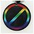 LOUIS VUITTON Monogram Eclipse Portachiavi Rotondo Arcobaleno MP2465 LV Auth YKZ1382M Monogramma - vista 3