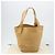 Coach Borsa Tote in Pelle Beige Oro Auth 174865 D'oro - vista 12