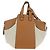 LOEWE Ken Price Collection Hammock Pequena Bolsa Canvas 2way Bege Auth YKZ1326SAM Prata - vista 2