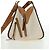 LOEWE Ken Price Collection Hammock Pequena Bolsa Canvas 2way Bege Auth YKZ1326SAM Prata - vista 3