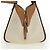 LOEWE Ken Price Collection Hammock Pequena Bolsa Canvas 2way Bege Auth YKZ1326SAM Prata - vista 4