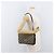 Borsa a Spalla in Tela Trotter Christian Dior Blu Navy Oro Auth 176478 D'oro - vista 20