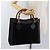 Borsa a Mano GUCCI Bamboo Camoscio Nero Oro 002 1186 0260 Auth BA12037 D'oro - vista 24