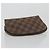 LOUIS VUITTON Pochette Cosmetica PM Damier Ebene N47516 Auth LV 175665 - vista 5