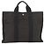 Hermès HERMES Handtasche Her Line MM aus grauem Canvas Auth 176493 Braun - Ansicht 2