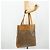 Gucci Borsa tote Micro GG Supreme in PVC beige e oro Auth 175743 D'oro - vista 23