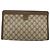 Borsa Sherry Line GG Supreme Web di GUCCI in PVC beige e oro 89 01 033 Auth yk20320 D'oro - vista 2