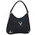 Borsa a Spalla Gucci Abbey GG in Tela Nera e Oro 130738 Auth yk20293SAV Nero D'oro