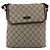 Gucci Bolsa de Ombro GG Supreme PVC Bege Ouro Auth 175441 Dourado - vista 13
