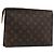 LOUIS VUITTON Poche Toilette Monogram 26 M47542 LV Auth BA12103 Monogramma