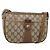 Gucci Borsa GG Supreme Web Sherry Line in PVC beige e oro 56 02 032 Auth YKZ1559 D'oro