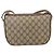 Gucci Borsa GG Supreme Web Sherry Line in PVC beige e oro 56 02 032 Auth YKZ1559 D'oro - vista 2
