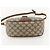 Gucci Borsa GG Supreme Web Sherry Line in PVC beige e oro 56 02 032 Auth YKZ1559 D'oro - vista 5