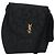 Saint Laurent Borsa a Spalla in Nylon Nero Oro Auth 175161 D'oro