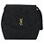 Saint Laurent Borsa a Spalla in Nylon Nero Oro Auth 175161 D'oro - vista 13