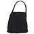 PRADA Borsa a mano in nylon nero argento Auth 175323