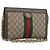 GUCCI GG Supreme Borsa a Catena Sherry Line PVC Beige Oro 503877 Auth mr1659