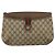 Gucci Borsa GG Supreme Web Sherry Line in PVC beige e oro 904 02 026 Auth 175546 D'oro - vista 13