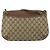Gucci Borsa GG Supreme Web Sherry Line in PVC beige e oro 904 02 026 Auth 175546 D'oro - vista 2