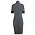 Proenza Schouler PSWL, karierter Midikleid Schwarz Weiß - Ansicht 3