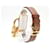 Hermès Kelly Gold Padlock Watch Brown Leather Golden  - view 3