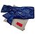 Clutch in agnello blu con stampa pitone Valentino Garavani, usato