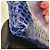 Clutch in agnello blu con stampa pitone Valentino Garavani, usato - vista 5