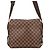 Borsa a Spalla Naviglio Damier Ebene di Louis Vuitton Rosso