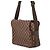 Borsa a Spalla Naviglio Damier Ebene di Louis Vuitton Rosso - vista 2