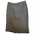 Cerruti 1881 Falda lápiz ajustada hasta la rodilla Negro Blanco Gris antracita