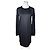 Vintage Chloé Baumwollstrickkleid mit Spitzenbesatz Schwarz XS