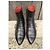 Stivaletti Santoni in pelle nera Nero - vista 3