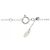 Autre Marque Collana in oro bianco Au750 con zaffiro e diamante Argento - vista 5