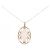 Autre Marque Collana in diamante con quarzo rosa Au750