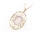 Autre Marque Collana in diamante con quarzo rosa Au750 - vista 4