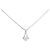 Autre Marque Platin-Diamant-Halskette Silber