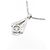 Autre Marque Platin-Diamant-Halskette Silber - Ansicht 4