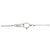 Autre Marque Platin-Diamant-Halskette Silber - Ansicht 5