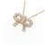 Autre Marque Collana Ribbon in Diamanti Au750 Rosa - vista 3