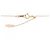 Autre Marque Collana Ribbon in Diamanti Au750 Rosa - vista 5